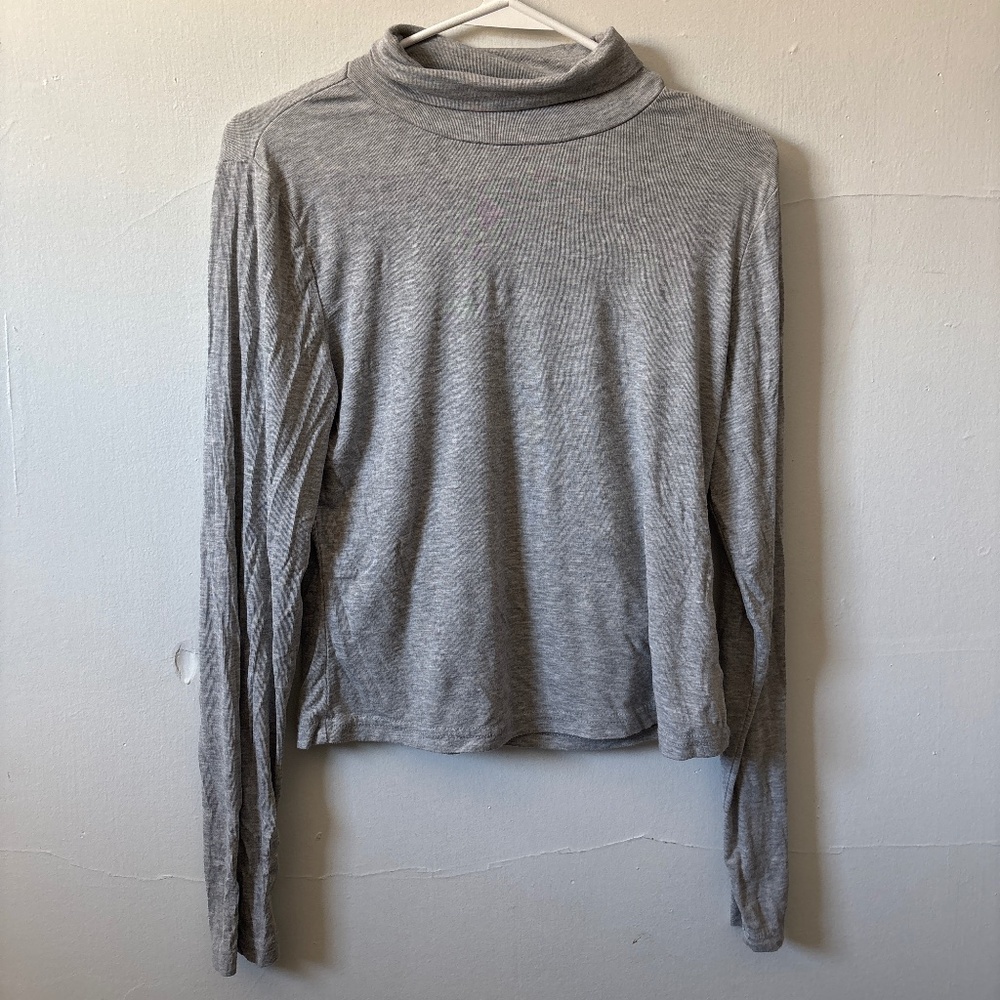SHEIN long sleeve grey turtle neck shirt